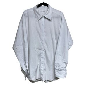 Good American Button Down Shirt White Women's Size 3